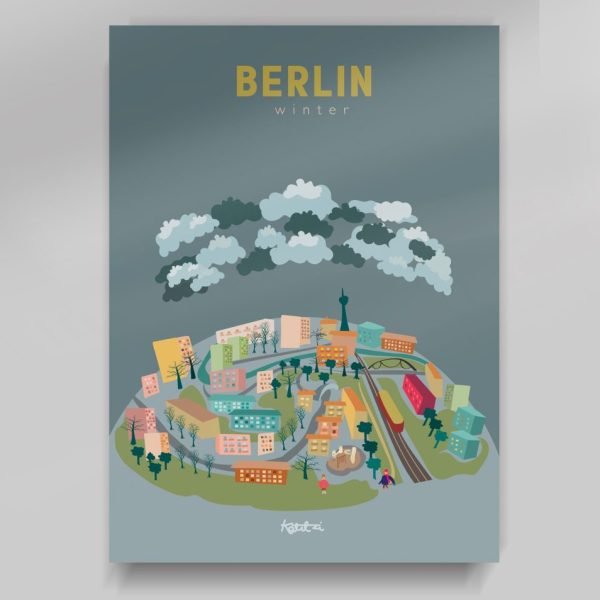 Berlin Winter Poster A2